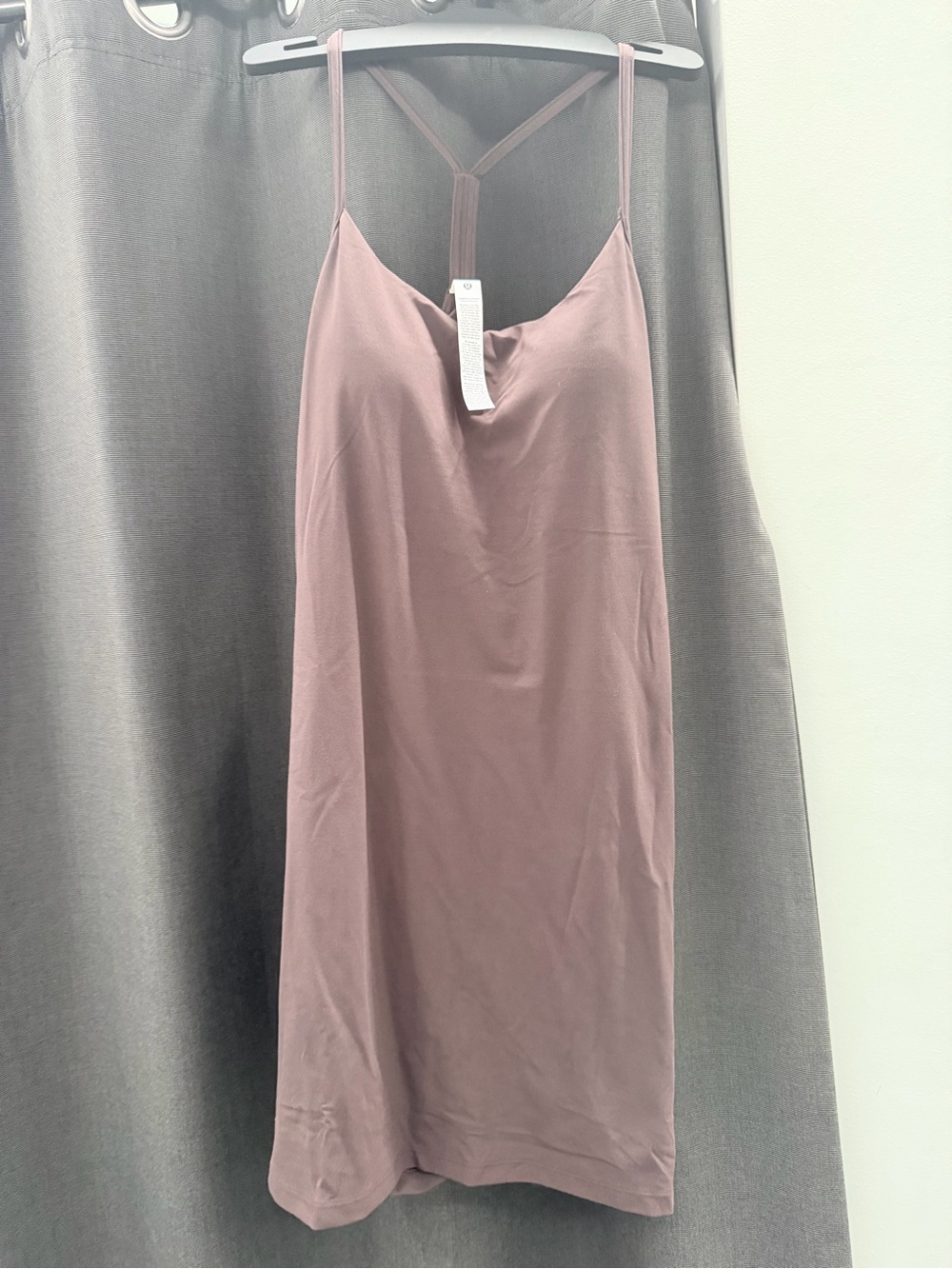 New Lululemon Flow Y Dress Light Support, B/C Cup color MAMU(Mahogany Muse) Size